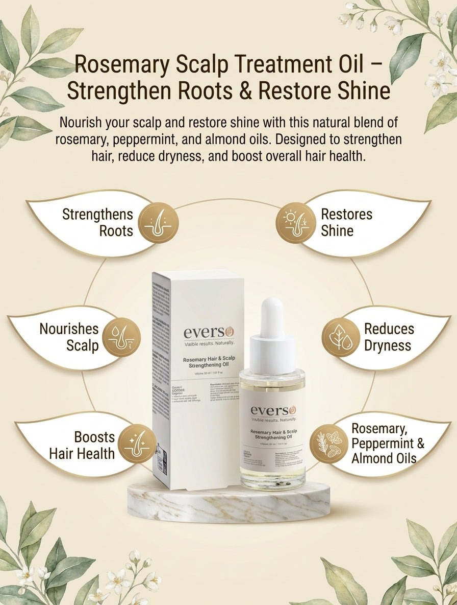 Rosemary Scalp Treatment Oil – Strengthen Roots &amp; Restore Shine
